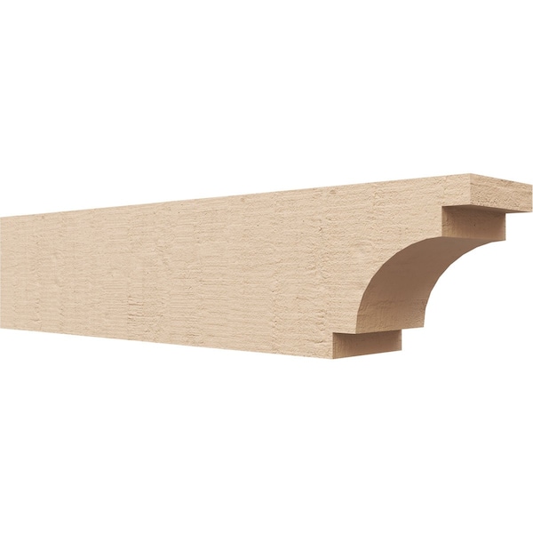 Ekena Millwork 6in. W x 8in. H x 36in. L Mediterranean Woodgrain TimberThane Rafter Tail, Primed Tan RFTUR06X08X36MEDRCPR - main